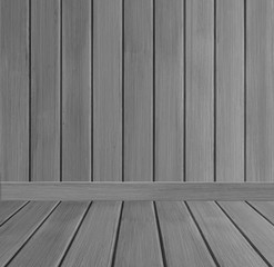 Wooden shelf over wood background