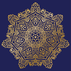 Elegant background with lace ornament. Ornate vector element.