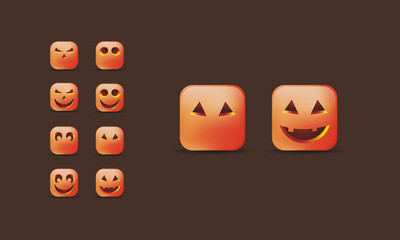 Halloween icon collection
