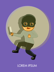 Thief Caught in a Spotlight