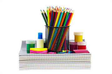 stationery and notebooks