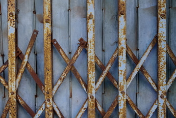 old steel door.