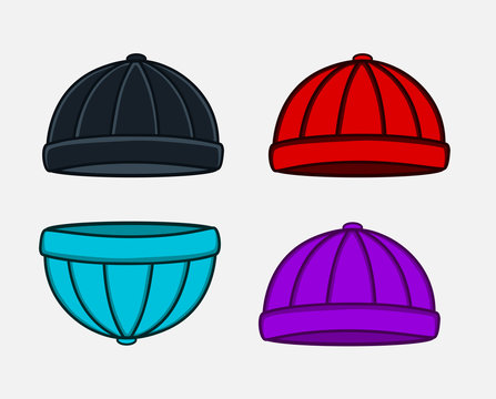 Colorful Caps Vector