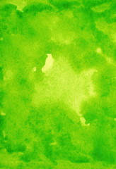 Green watercolor on paper