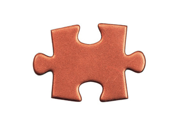 Obraz premium puzzle pieces on white background