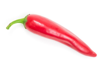red hot chili pepper isolated on a white background
