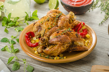 Roasted French baby Chicken - Coquelet