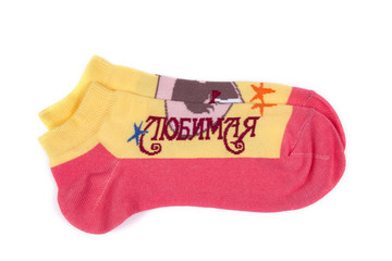 носки красивые на белом фоне