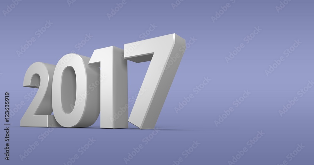 Poster Composite image of digitally generated image of year