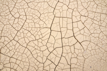 Dry cracked earth in Death Valley National park in California