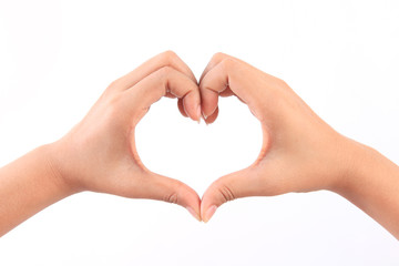 Obraz premium Hands shaping a heart