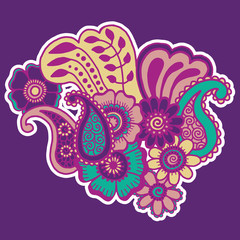 Mehndi design. Patterns.