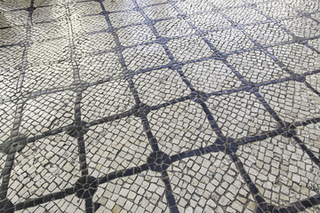 Mosaic urban street
