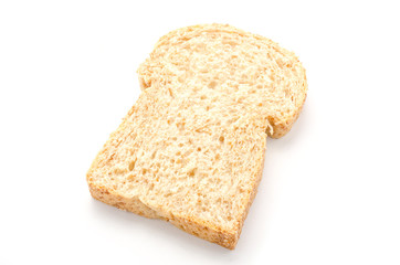 Brown bread slice
