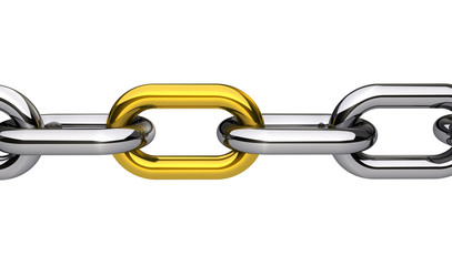 Obraz premium Chain With Gold Link