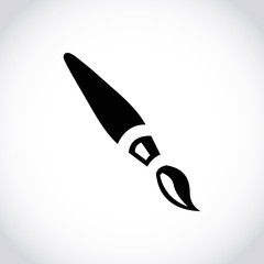 brush  icon stock vector illustration flat design