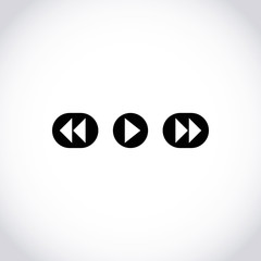 play icon stock vector illustration flat design