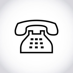 phone icon stock vector illustration flat design