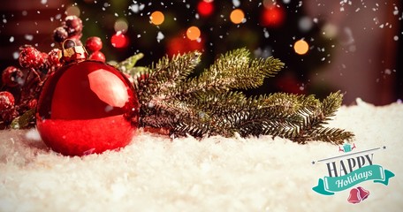 Composite image of christmas message