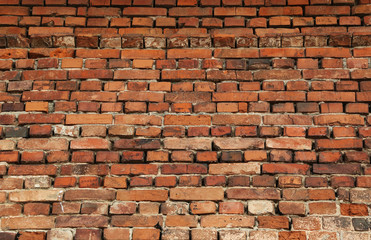 Obraz premium Старинная кирпичная кладка / Винтажная кирпичная кладка из красного кирпича