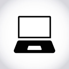 laptop icon stock vector illustration flat design