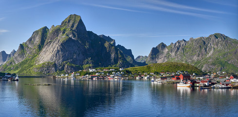 Reine is a fishing village and the administrative center of the municipality of Moskenes in...
