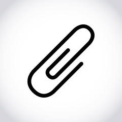 paper clip icon stock vector illustration flat design