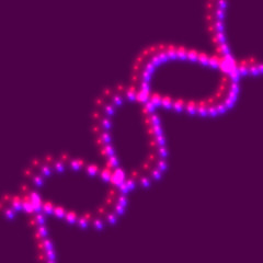 Fototapeta premium Structure molecule of DNA and neurons. Structural atom. Genetic and chemical compounds. Medicine, science and technology concept