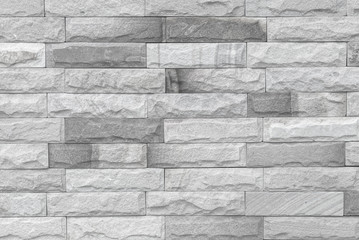 stone wall background processed in black and white tone