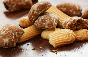 homemade shortbread and cakes are on the table