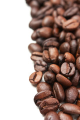 сoffee beans isolated on white background