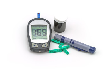 blood glucose meter test kit, the blood sugar value is measured