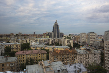 Fototapeta na wymiar Rooftop in Moscow