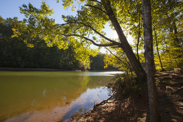 Fototapeta na wymiar A view of Lake Norman in Troutman, North Carolina