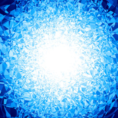 Vector blue ice background