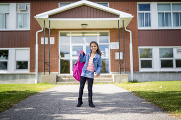 elementary student going back to school