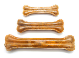 Dog bones for chewing different sizes