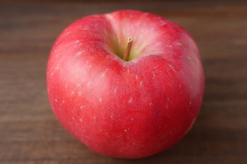 A fresh red apple