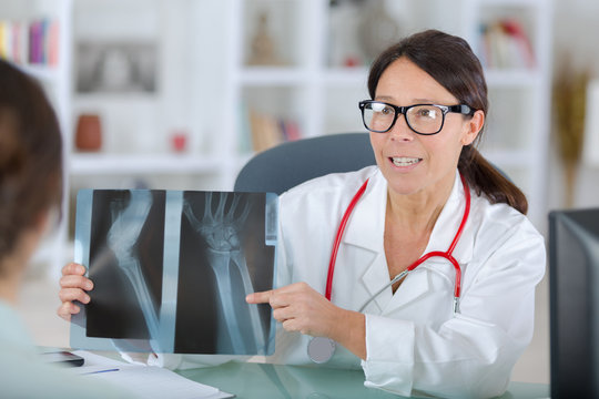 doctor analyzing x-ray