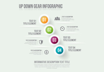 Up Down Gear Infographic