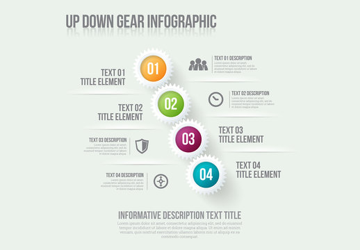Up Down Gear Infographic