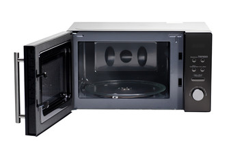  open Microwave oven