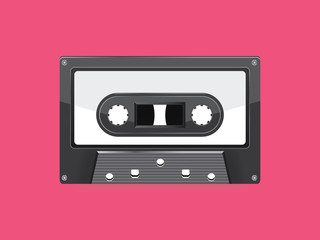 Collection of four plastic audio Vintage cassette tapes