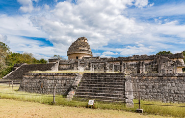 The "El Caracol" observatory temple, chichen itza, Mexico