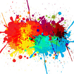 Fototapeta premium abstract splatter color design background. illustration vector d
