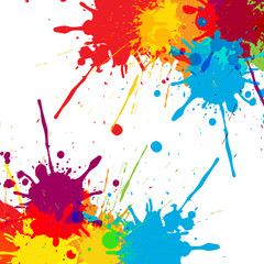 splatter Color background illustration vector design