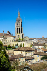 Fototapeta na wymiar Panorama of Saint Emilion in France