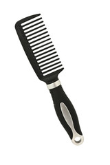 Black comb isolated on white