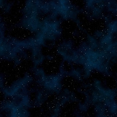Fototapeta na wymiar Abstract space background: stars and nebulas