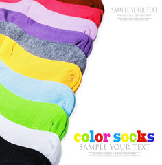 Textile colorful socks 